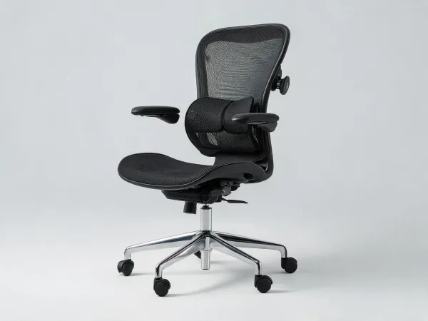 Herman Miller Aeron-style mesh ergonomic task chair on neutral background